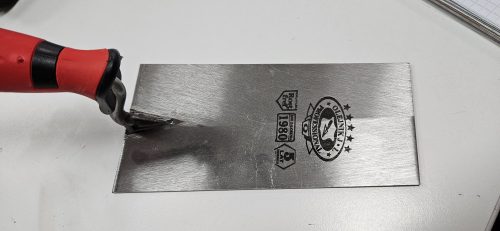 Keskeny trapéz kanál  "STANDARD" 140 mm INOX, 2K nyéllel