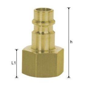 Csatlakozó 1/4" belső  menetes/ gyorscsatlakozó